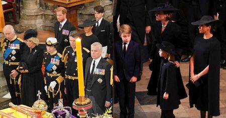 Meghan Markle i książę Harry zajęli miejsca w DRUGIM RZĘDZIE na pogrzebie królowej Elżbiety II (ZDJĘCIA)