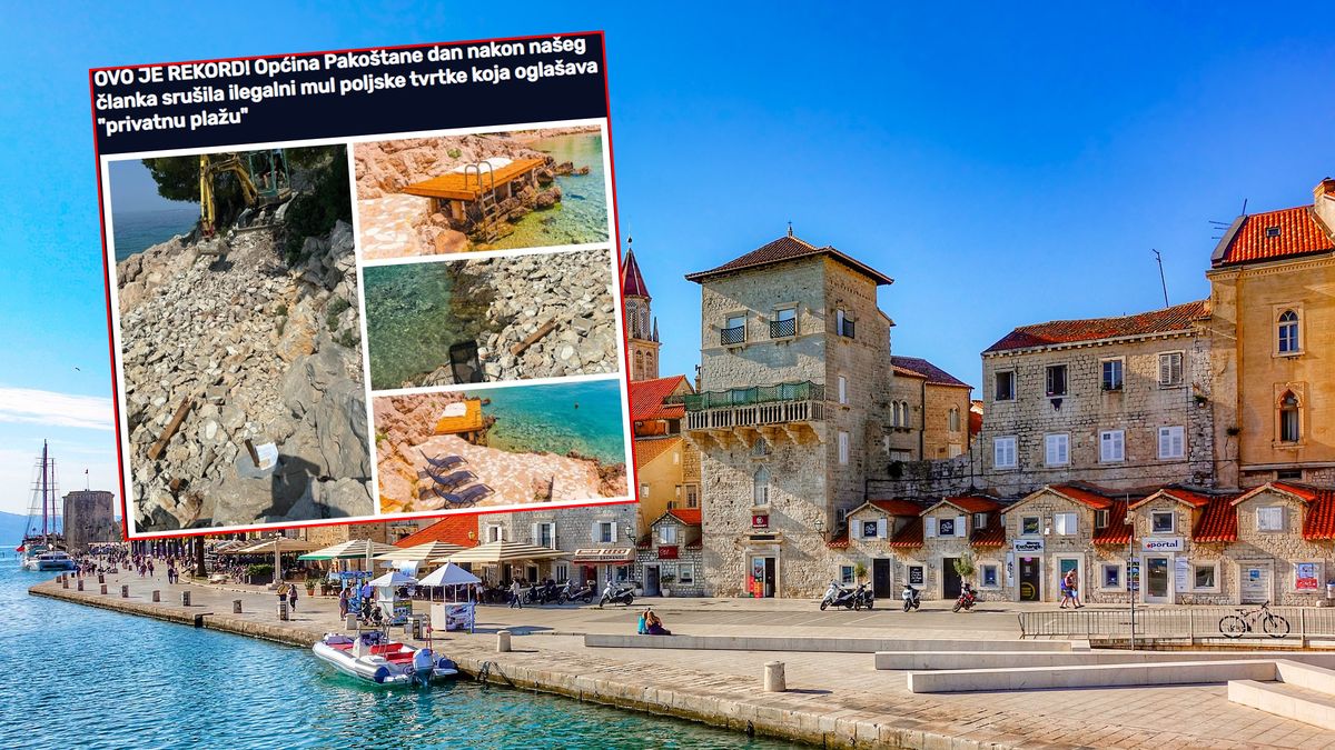 Polskie molo w Chorwacji zniszczone przez władze gminy