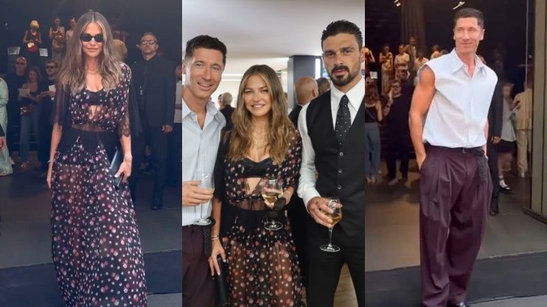 Lewandowscy brylują na pokazie Dolce&Gabbana w Mediolanie. Ania wystroiła się w PRZEŚWITUJĄCĄ SUKNIĘ za 20 tysięcy złotych... (ZDJĘCIA)