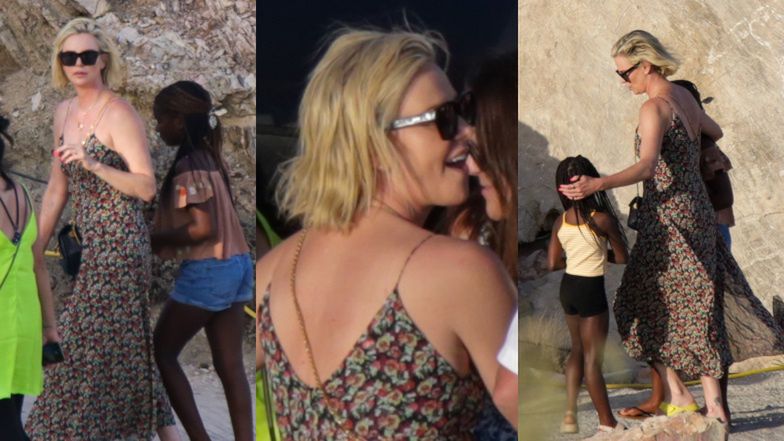 Charlize Theron na wakacjach z córkami