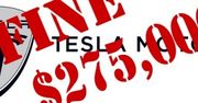 Tesla ukarana - 275 tysięcy dolarów za brak certyfikatu!
