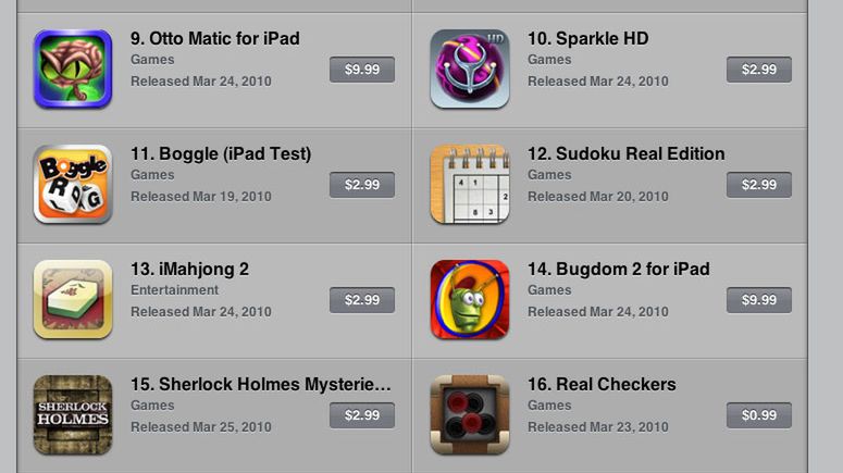 Tak będzie wyglądać App Store na iPadzie [SCREENY] 1