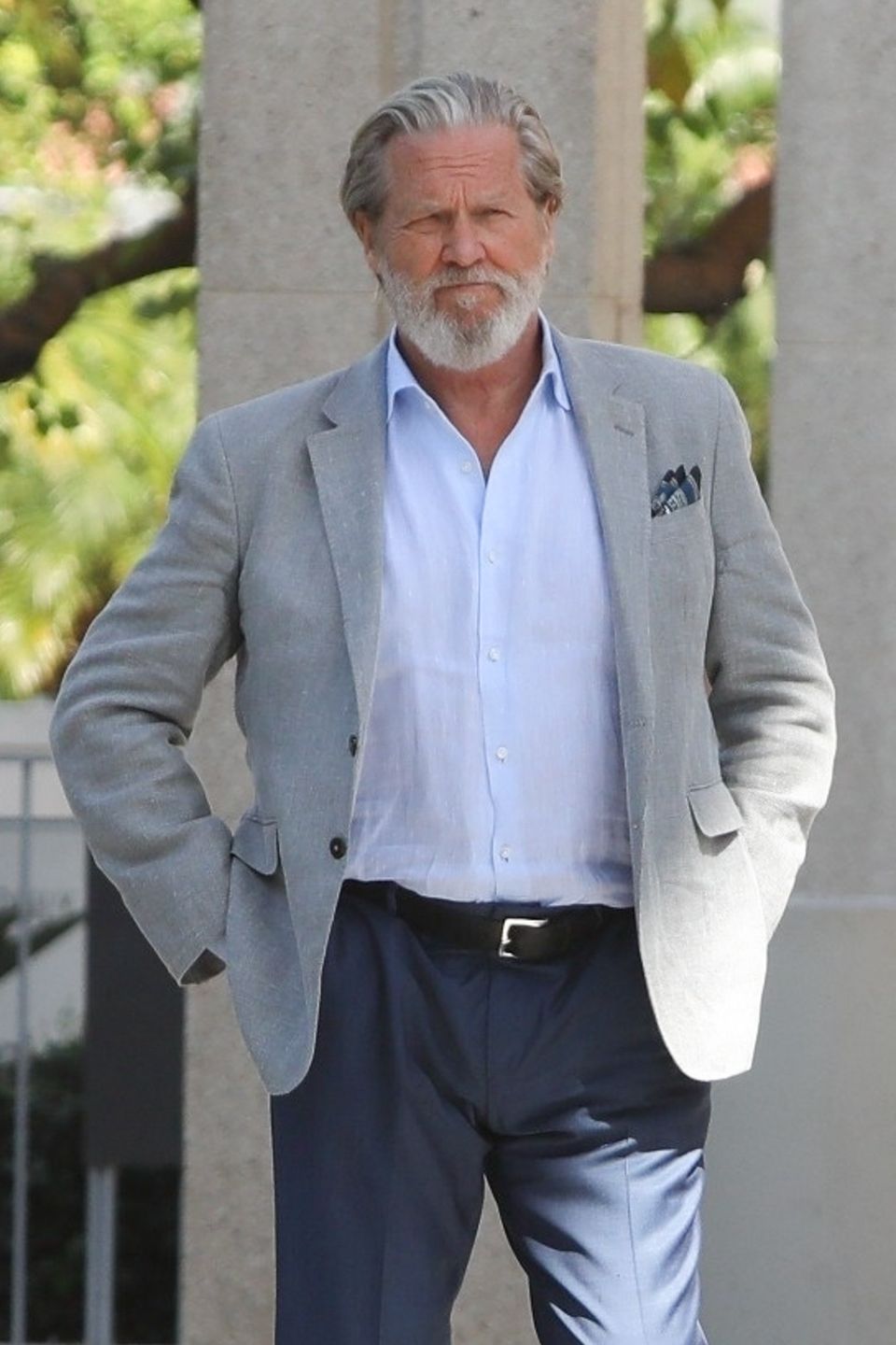 Jeff Bridges na planie serialu "The Old Man" w Los Angeles
