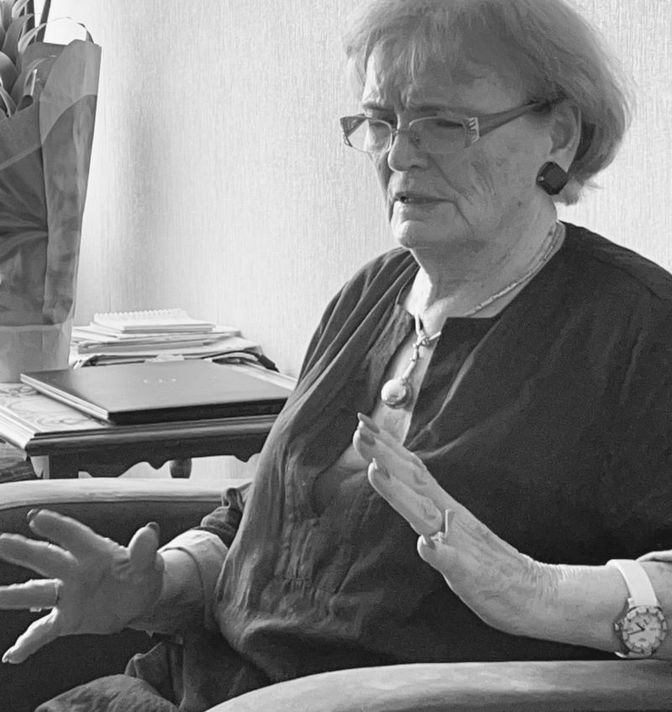 Alfreda Luise Qiutsch-Kazukauskiene w wileńskim mieszkaniu. Lipiec 2022 rok