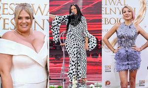 Gwiazdy Polsatu biesiadują na festiwalu w Mrągowie: wydekoltowana Elżbieta Romanowska, Kayah w grochy, "pierzasta" Magdalena Narożna (ZDJĘCIA)