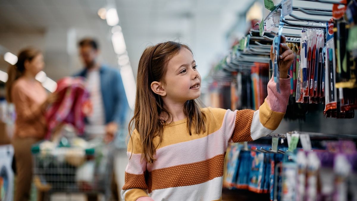 Smiling schoolgirl choosing products at school supplies section in supermarket.
drazen_zigic
school, supply, buy, family, supermarket, back to school, child,,mother,adult,bookstore,Caucasian,choice,consumerism,customer,daughter,elementary,father,girl,happy,indoors,lifestyle,man,offspring,people,preparation,retail,school child,schoolgirl,store,student,woman