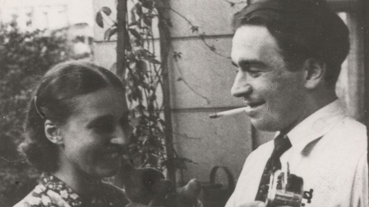 Konstanty Ildefons Gałczyński z żoną Natalią