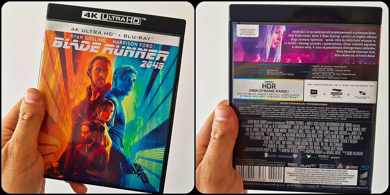 Film "Blade Runner 2049" na płycie 4K Blu-ray