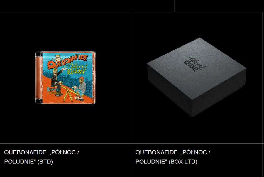 Płyta Quebonafide "Północ/Południe"