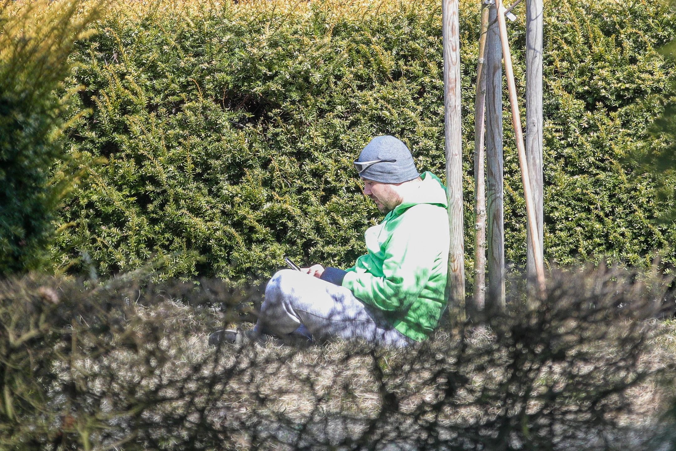Daniel Martyniuk podczas prac społecznych 