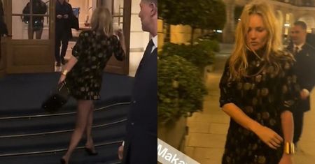 Wyraźnie zmęczona Kate Moss zmierza CHWIEJNYM krokiem do hotelu. Internauci dopytują: "Gdzie jest jej ochrona?"