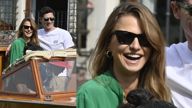 Anna Lewandowska i Robert Lewandowski NAMIĘTNIE CAŁUJĄ SIĘ na randce w Wenecji