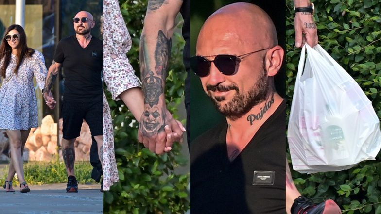 Patryk Vega z żoną na mieście