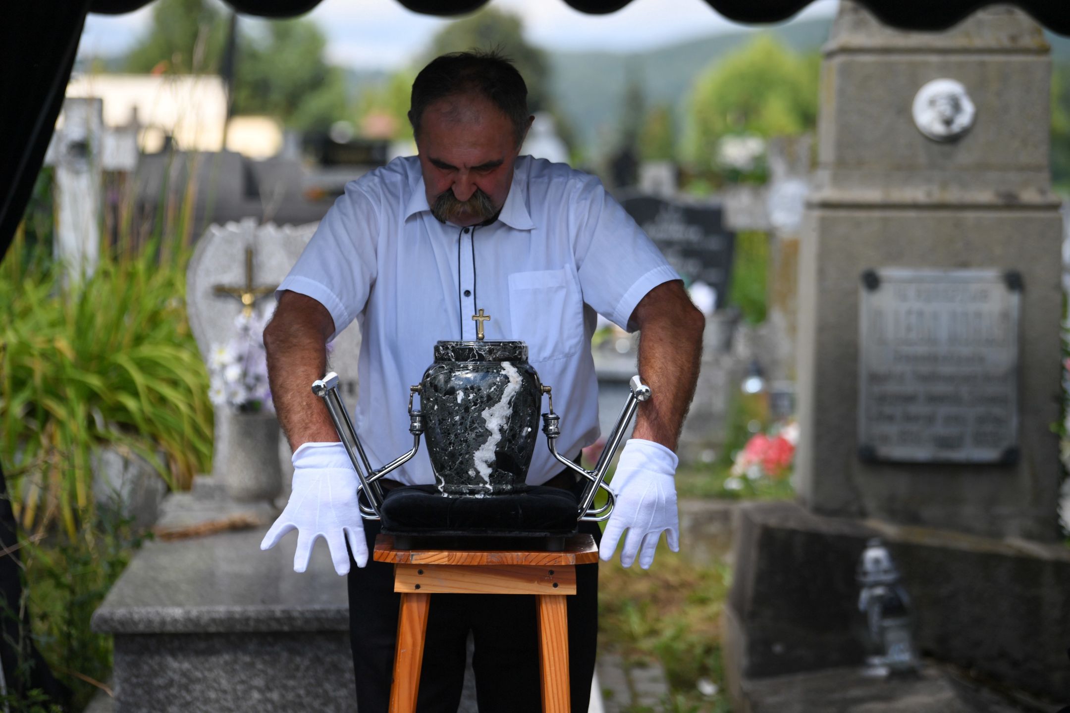 Pogrzeb Janusza Szubera na Cmentarzu Centralnym w Sanoku
