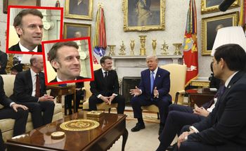 Zapytali Trumpa, czy Putin jest dyktatorem. Tak zareagował Macron