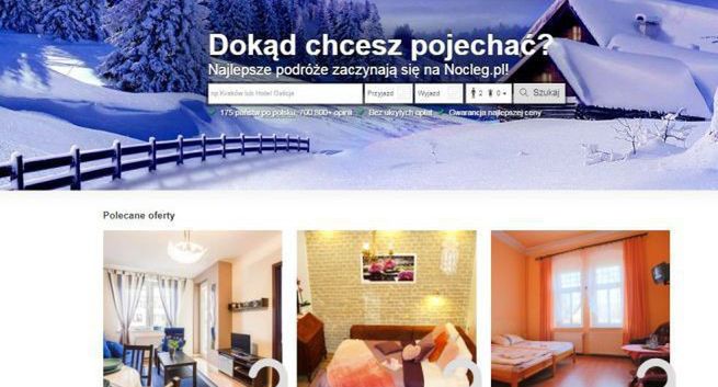 Interia wspólnie z Nocleg.pl uruchomiła serwis do rezerwowania noclegów