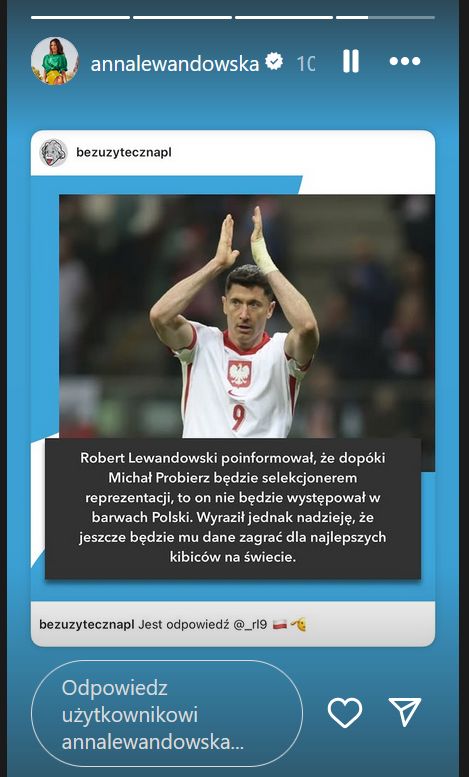Anna Lewandowska wspiera męża