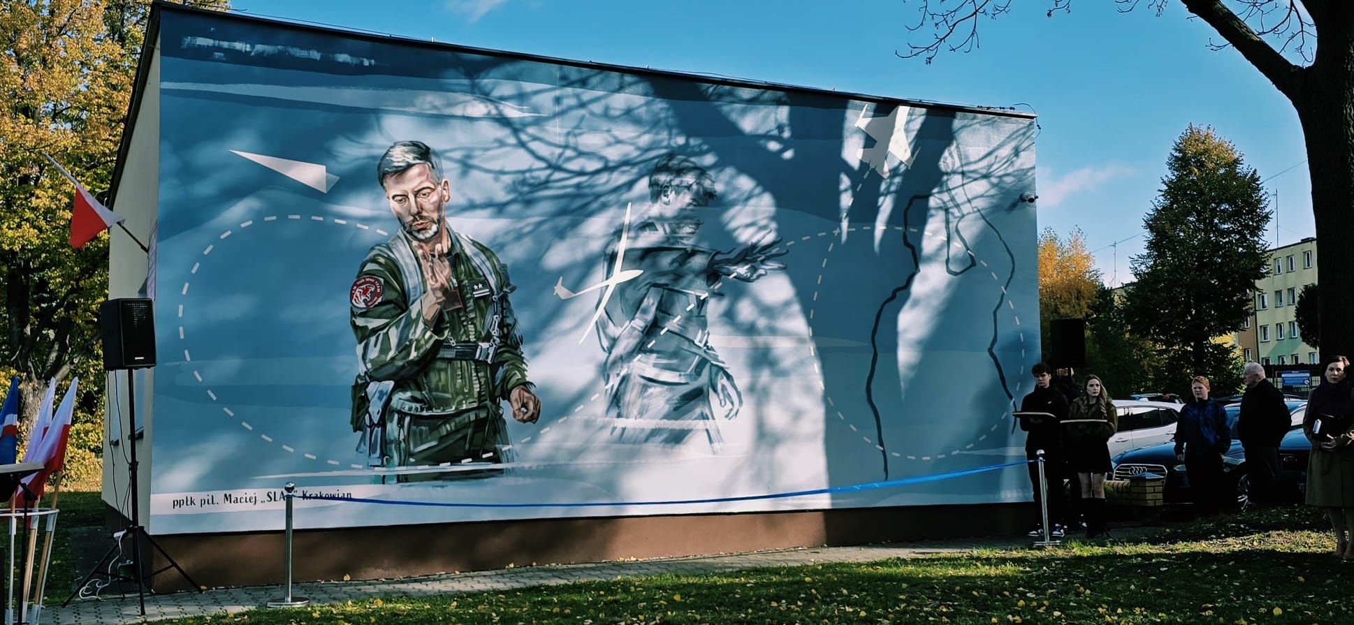Mural ku czci "Slaba"