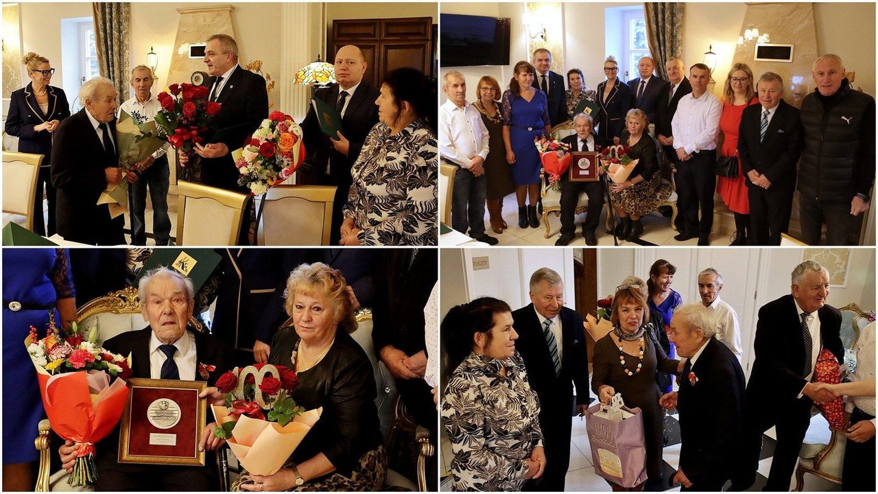 Gm. Lipno: 100. urodziny Stanisława Szafrańskiego. Jubilat z medalem marszałka