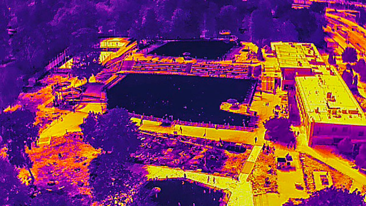 Upał w Sosnowcu. Kamera termowizyjna pokazuje to dosadnie 1