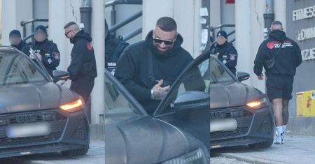 URADOWANY Daniel Majewski wozi się autem za 600 TYSIĘCY i gawędzi z policjantami. Nie przejmuje się plotkami o rozstaniu? (ZDJĘCIA)
