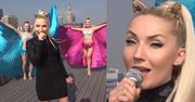 Cleo z uszami kota śpiewa na dachu "Dzień Dobry TVN"!