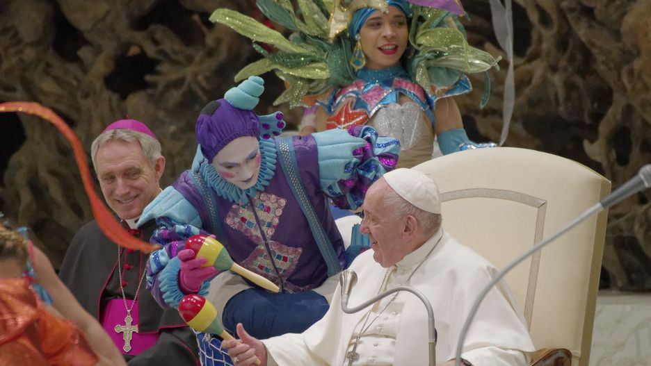 Cyrkowcy z Kuby na audiencji generalnej u papieża Franciszka