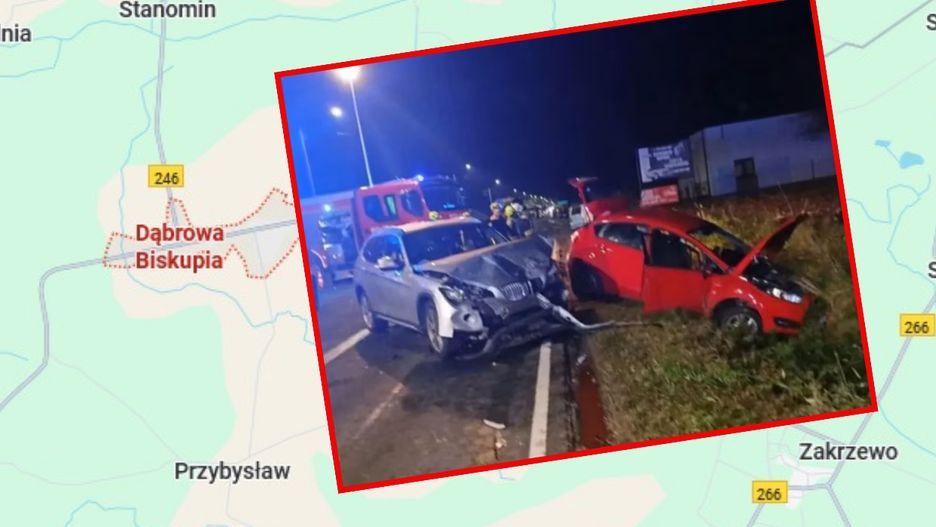 Wypadek w Dąbrowie Biskupiej