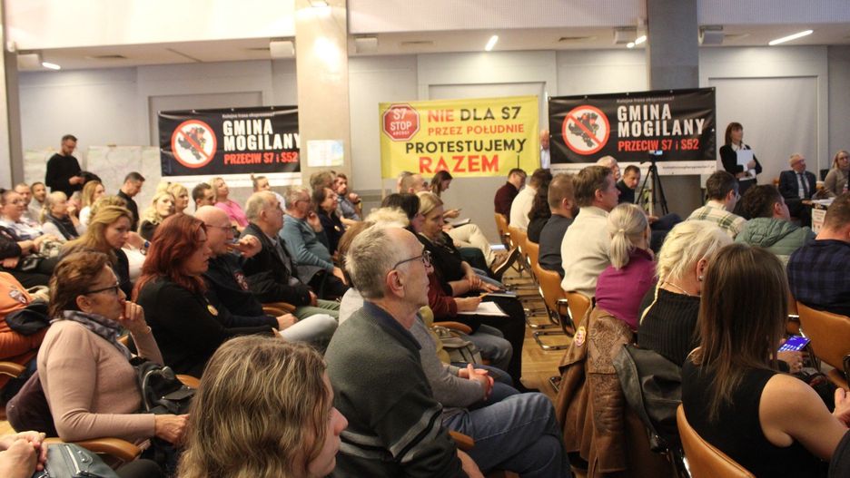 Konsultacje wariantów S7 i sprzeciw mieszkańców gminy Mogilany