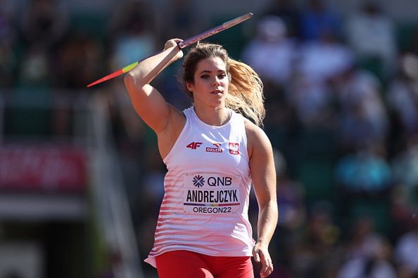 World Athletics Championships Oregon22 - Day SixEUGENE, OREGON - JULY 20: Maria Andrejczyk of Team Poland competes in the Women's Javelin qualification on day six of the World Athletics Championships Oregon22 at Hayward Field on July 20, 2022 in Eugene, Oregon. (Photo by Christian Petersen/Getty Images)Christian Petersen