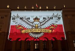 "Zakazana oprawa" z meczu kadry znalazła się na Pałacu Prezydenckim