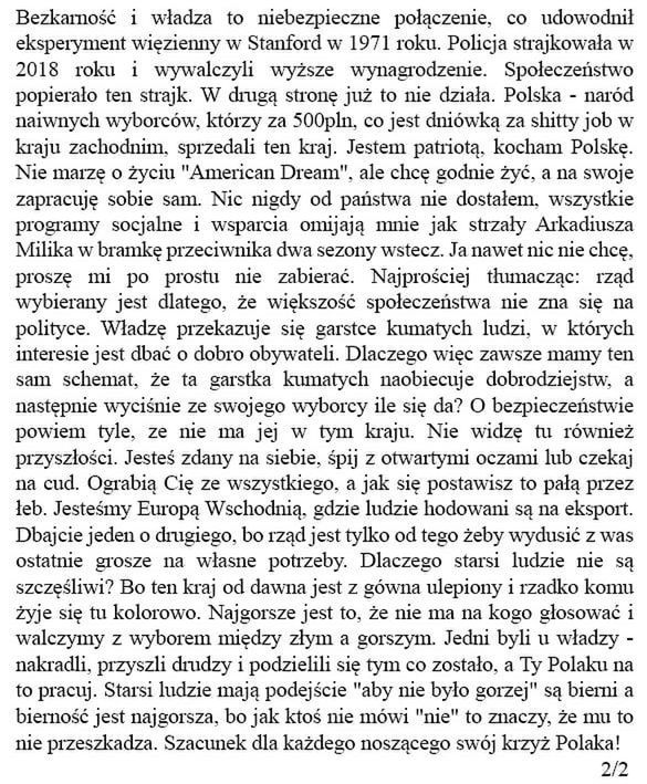 Mateusz z "Rolnik szuka żony" rozprawia o sytuacji w Polsce