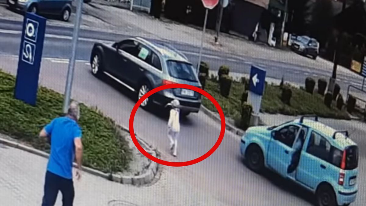 Chwile grozy na stacji paliw