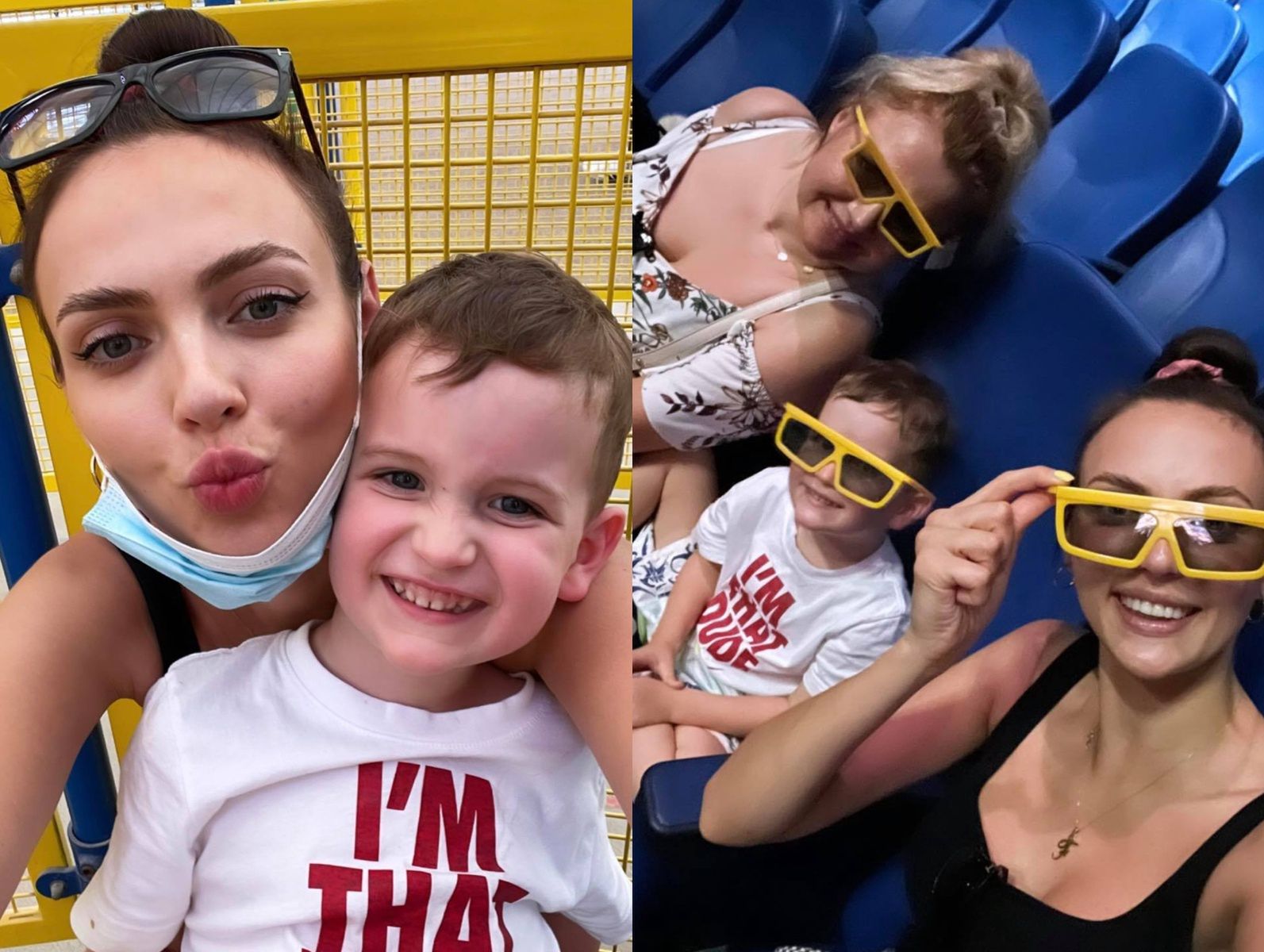 Marcela Leszczak w Legolandzie z Frysiem