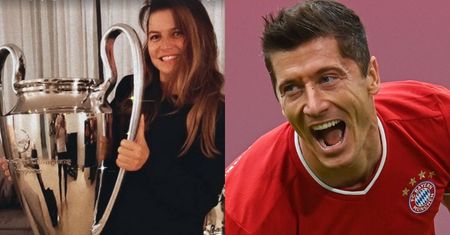 Robert Lewandowski i jego NAGI TORS prezentują kolekcję pucharów w łóżku. "NIEZŁY TŁOK" (FOTO)