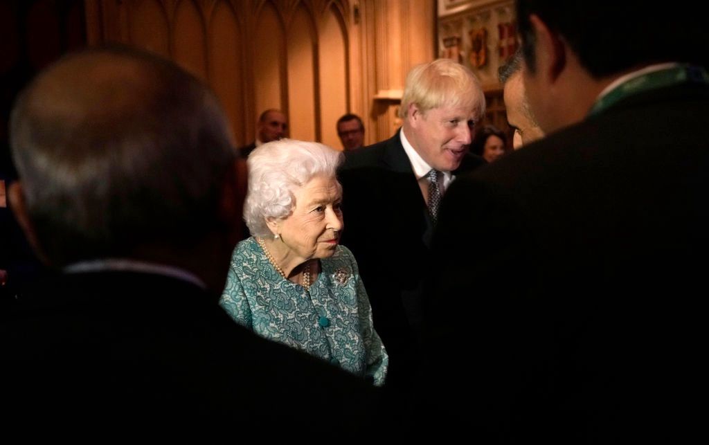 Królowa Elżbieta II i Boris Johnson