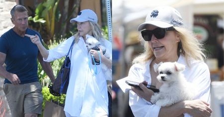 Spekulowano, że wróciła do nałogu. Teraz Heather Locklear została "przyłapana" na spacerze z narzeczonym. Ma się lepiej? (ZDJĘCIA)