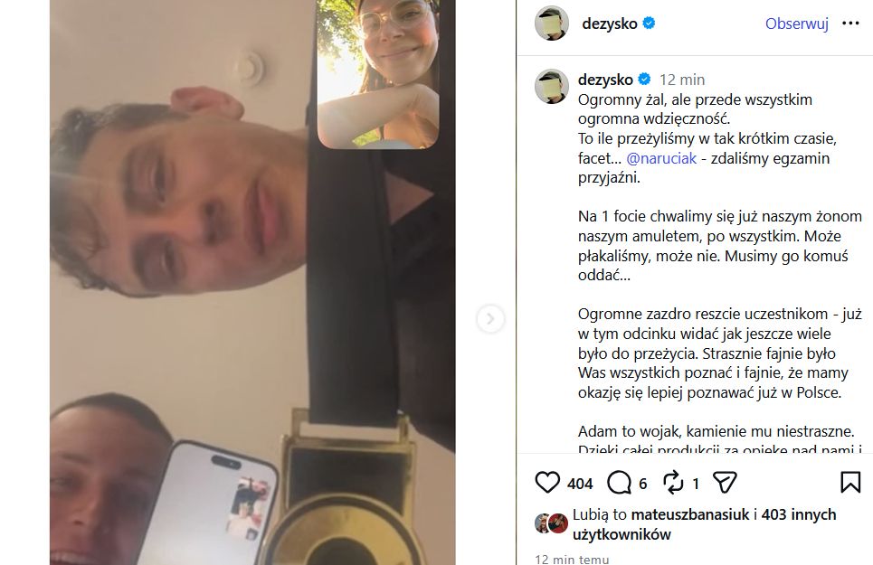 Naruciak zrezygnował z "Azji Express"?