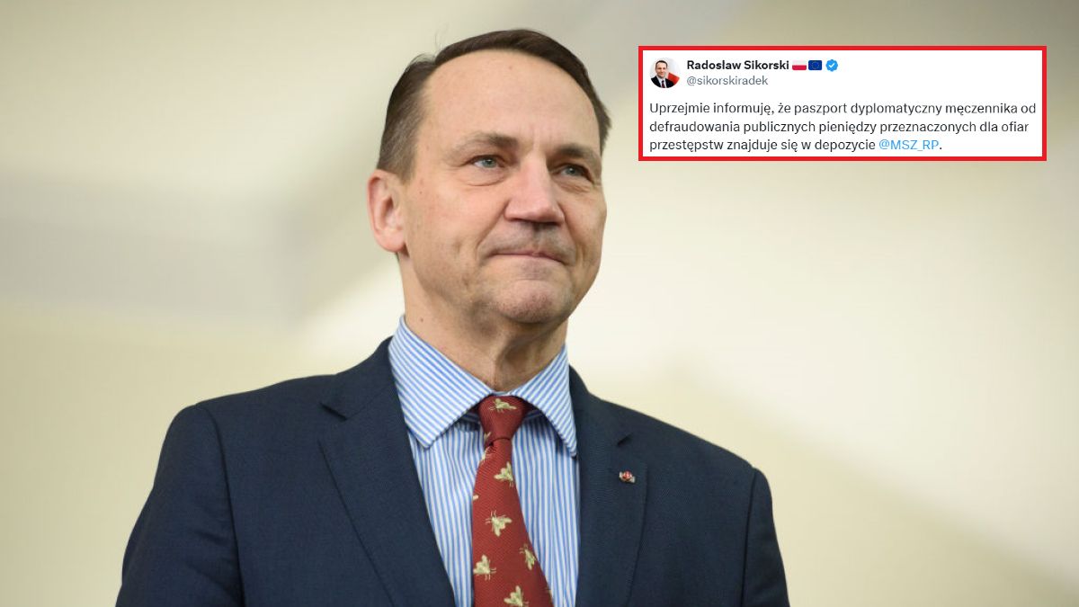 Radosław Sikorski o paszporcie dyplomatycznym Romanowskiego