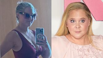 Odchudzona popularnym lekiem Amy Schumer cyka fotkę w stroju kąpielowym (FOTO)