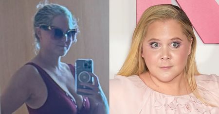 Odchudzona popularnym lekiem Amy Schumer cyka fotkę w stroju kąpielowym (FOTO)