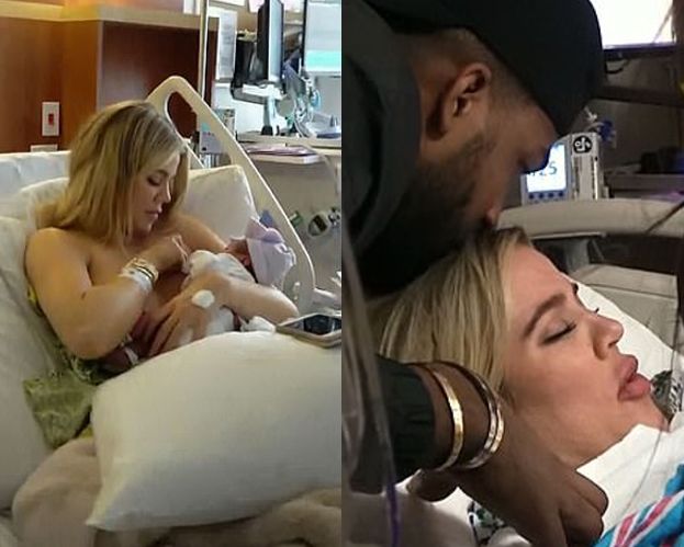 Khloe Kardashian NIE MOGŁA KARMIĆ PIERSIĄ przez stres związany ze zdradami Tristana