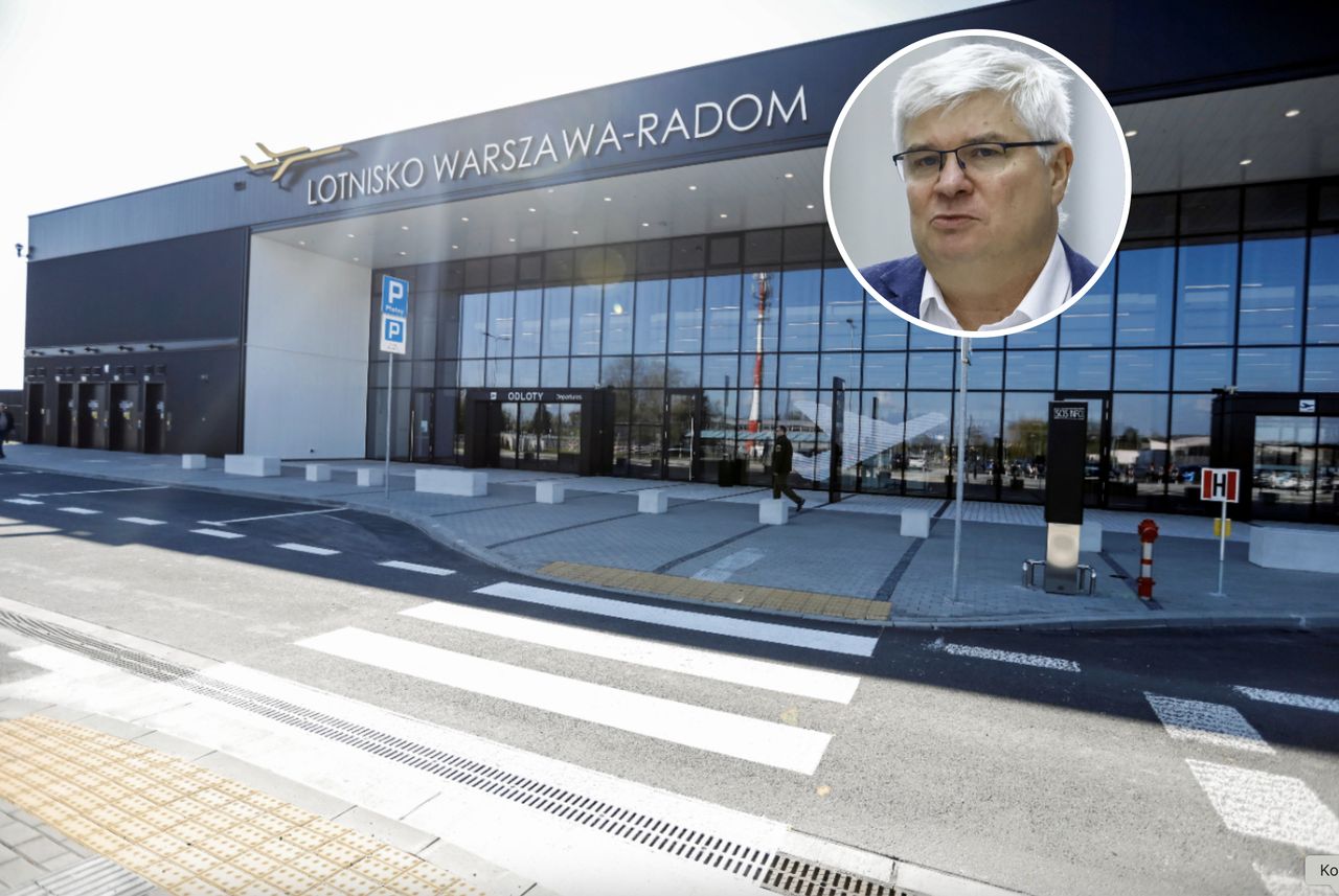 "Nie będzie rentowne". Wiceminister Lasek o przyszłości lotniska Warszawa-Radom