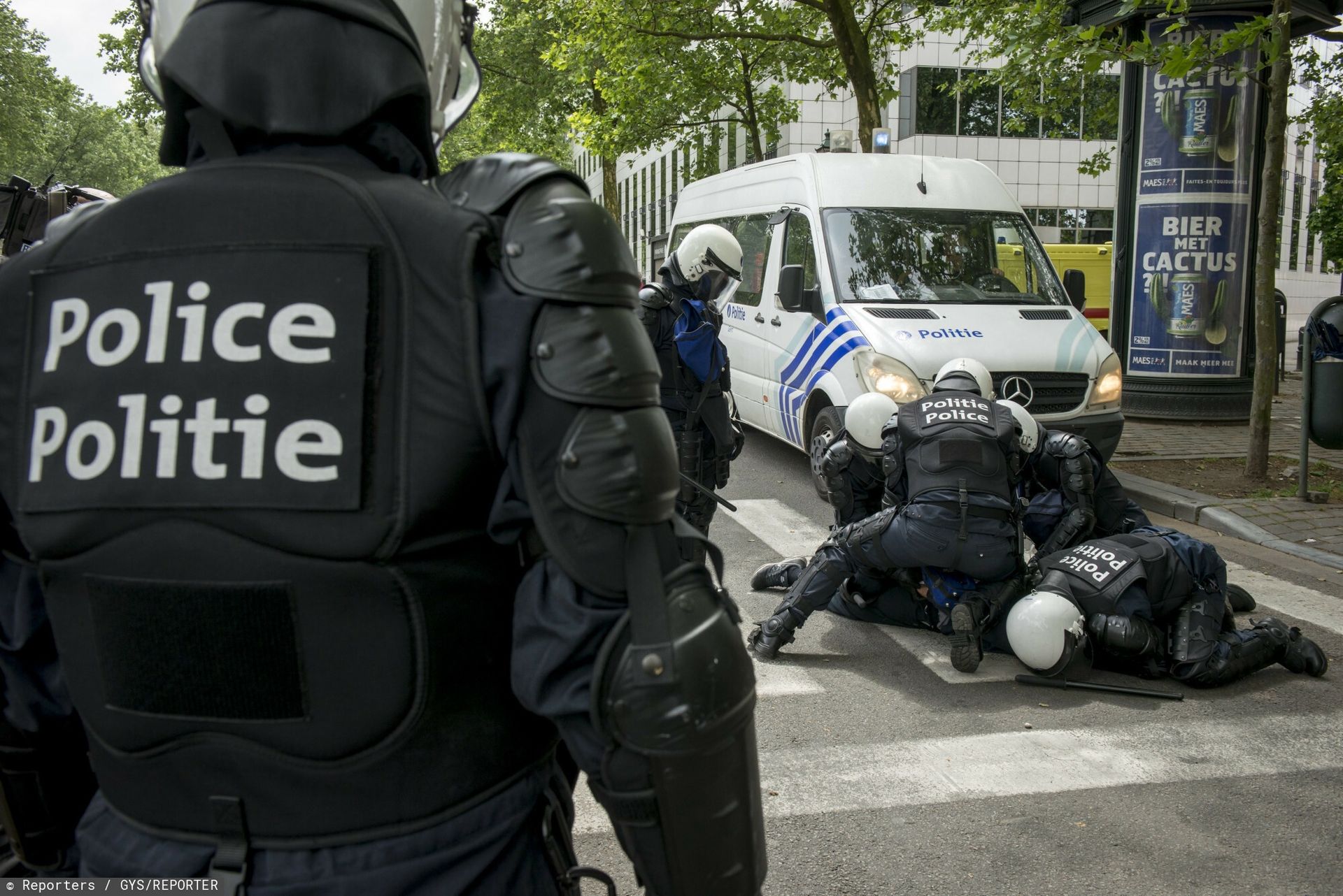 Zamieszki w Brukseli. Zaczęło się od protestu nauczycieli