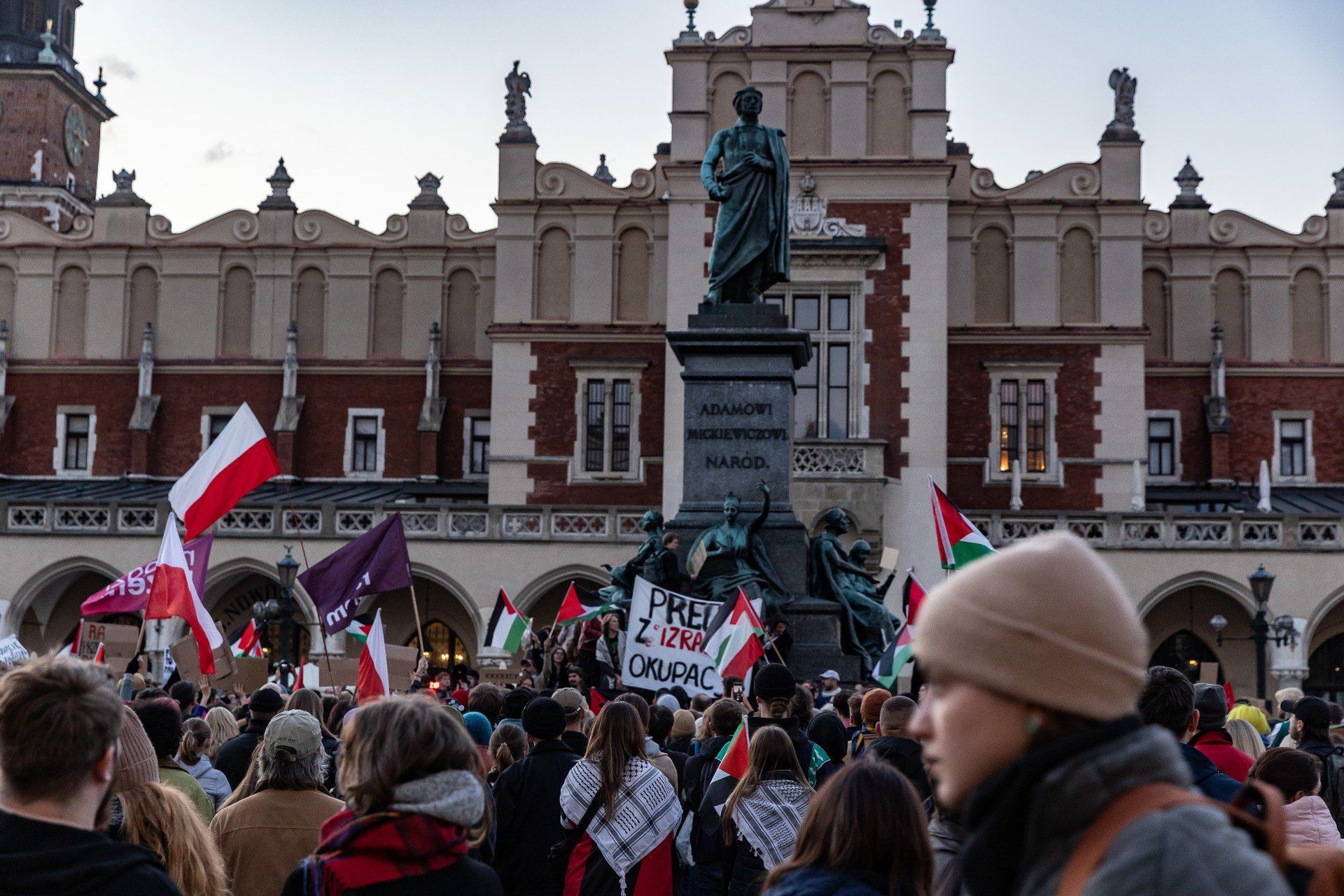 Kraków jest jednym z miast, gdzie w ostatnich dniach odbywają się protesty potępiające atak Izraela na Palestynę