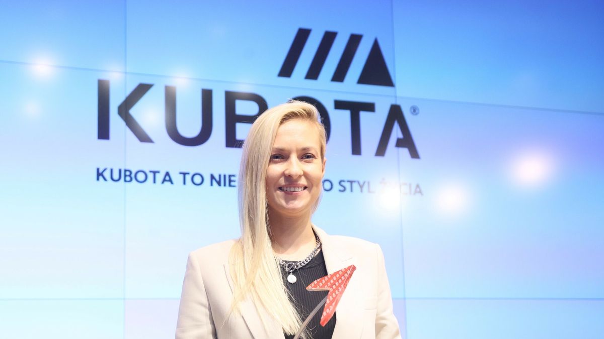 Alina Sztoch, CEO Kubota podczas debiutu spółki na GPW w 2022 r.