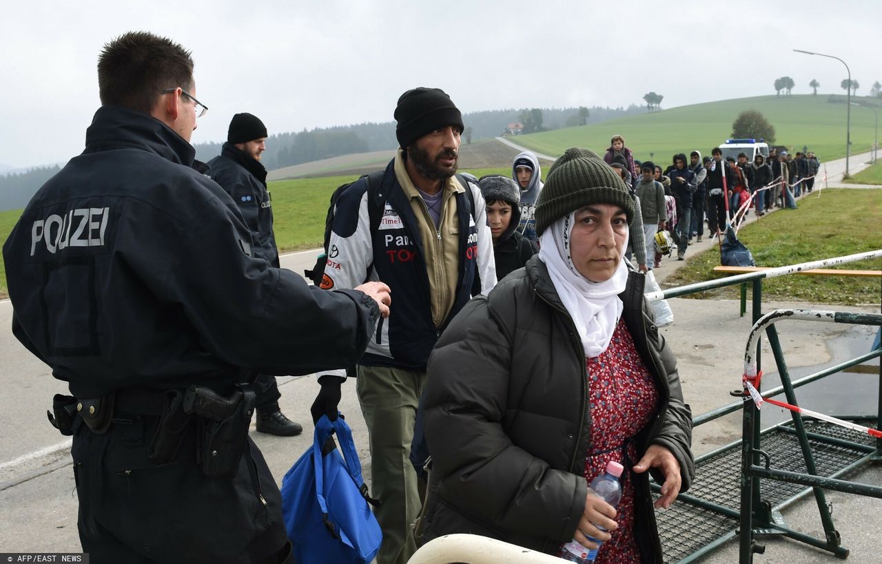 Rejestracja imigrantów w małej bawarskiej wiosce Wegscheid, w południowych Niemczech