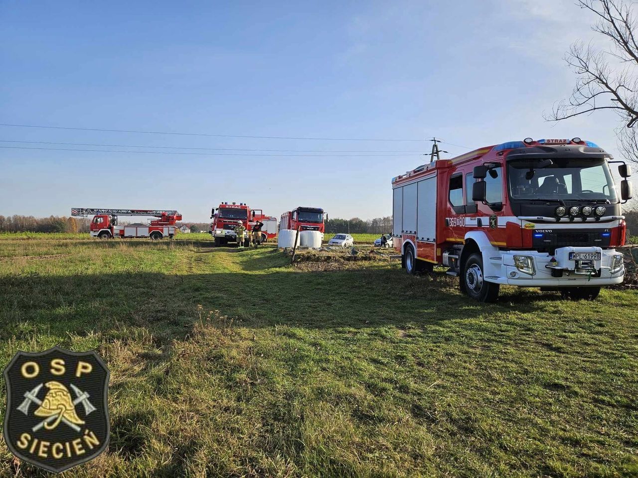 Pożar zboża i trawy