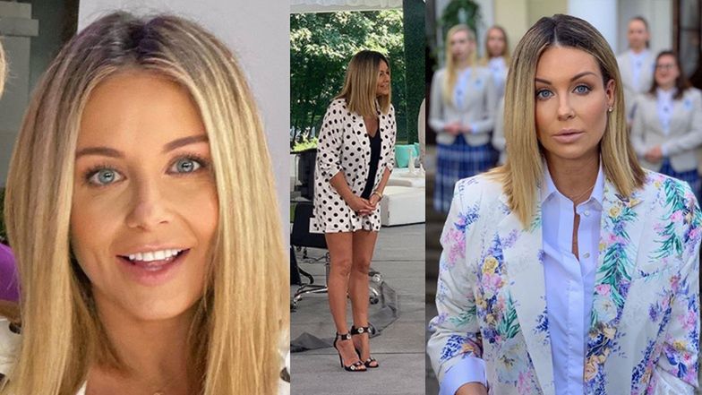 Małgorzata Rozenek na planie Projektu Lady