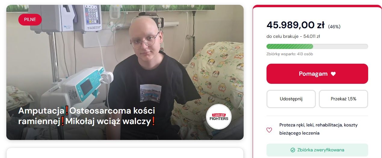 Zbiórka dla Mikołaja